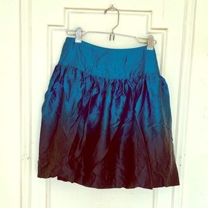 🍒 Blue Ombré Silk Skirt